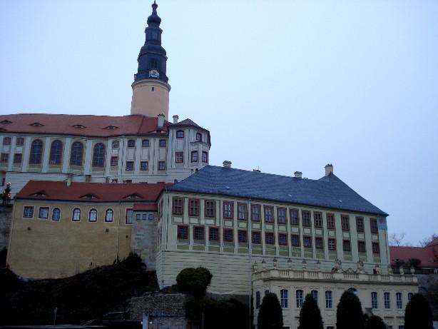 Weesenstein Castle near Dresden: The horse stable on the fifth floor