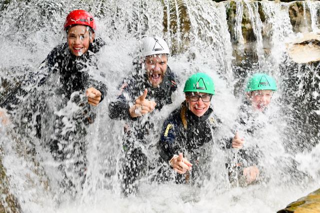 Kids Canyoning with Markus "The Guide" in the Kitzbühel Alps