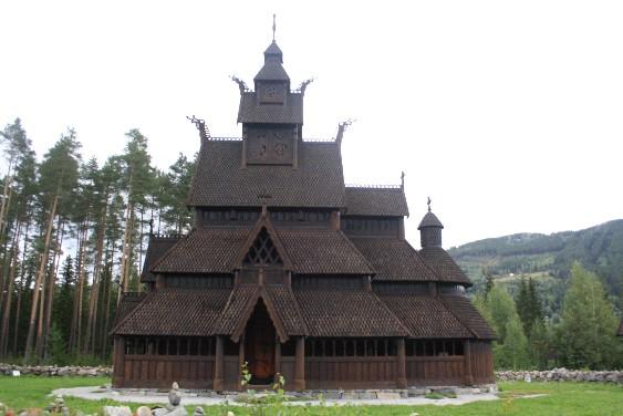 Old and new gods during the Vikings' visit (in Gol, Norway)