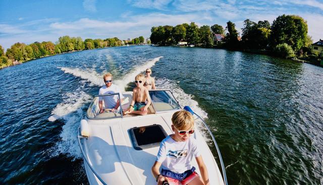 By boat in Berlin on the Spree and Müggelsee
