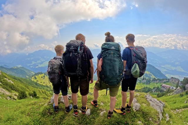 Hiking in the Alpbachtal with overnight stay in a hut with children